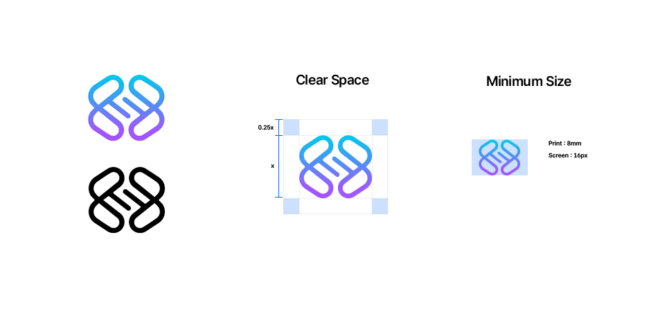 Horizontal logo guideline